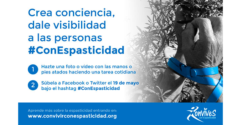 Una campaña en redes sociales conciencia sobre lo que sienten las personas con espasticidad