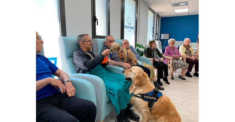 CleceVitam Ponent apuesta por la terapia asistida con perros para fomentar el bienestar físico y emocional de sus residentes