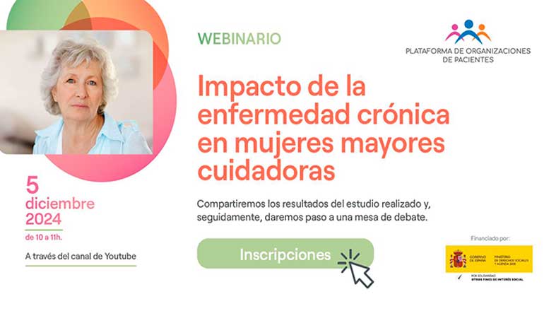 La POP presenta el estudio ‘Impacto de la enfermedad crónica en mujeres mayores cuidadoras’